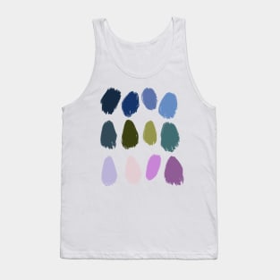 Waterlilies Inspired Color Palette Tank Top